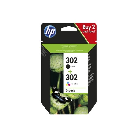 Value Pack HP no.302 BK+Tricolor (PART NUMBER: X4D37AE)