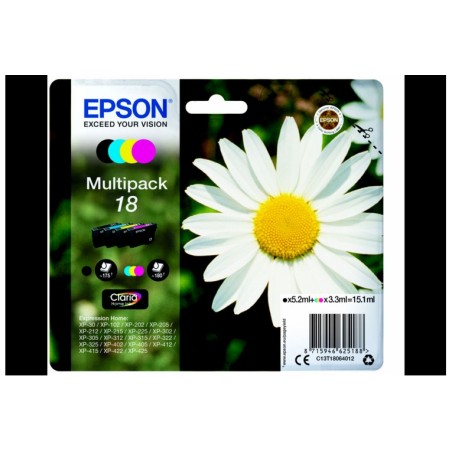Cartucce Epson C13T18064012 MULTIPACK (PART NUMBER: C13T18064012)