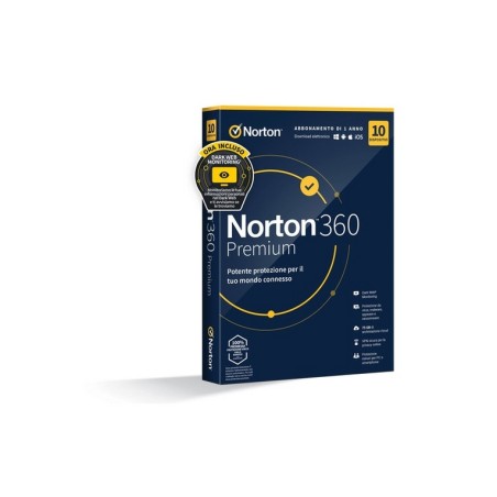NORTON 360 Premium 2023 75GB IT 1 USER 1 (PART NUMBER: 21429125)