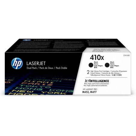 TONER HP 410X BLACK 2-PACK (PART NUMBER: CF410XD)
